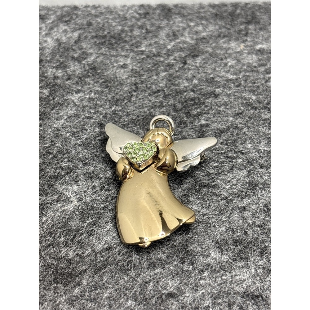 Liz Claiborne (LC) Two Tone Angel Brooch & Gigi Gold Tone Lapel Pin Vintage - Picture 3 of 14